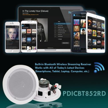 8" Bluetooth® Ceiling/Wall Speakers
